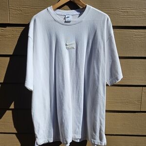 Nike Men's Air White Tee Heavy Cotton Loose Fit